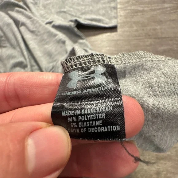 Under Armour Shirt Mens Small‎ Gray Tee Short Sleeve Performance Loose Workout - Picture 4 of 8